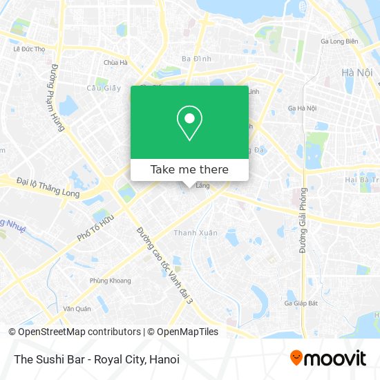 The Sushi Bar - Royal City map