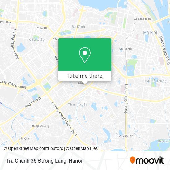 Trà Chanh 35 Đường Láng map