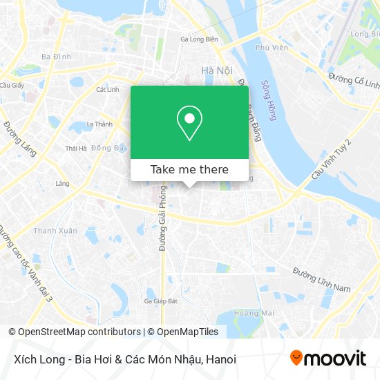 Xích Long - Bia Hơi & Các Món Nhậu map
