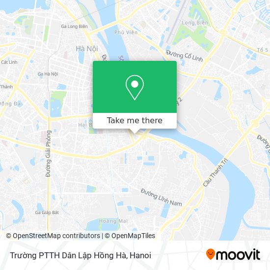 Trường PTTH Dân Lập Hồng Hà map