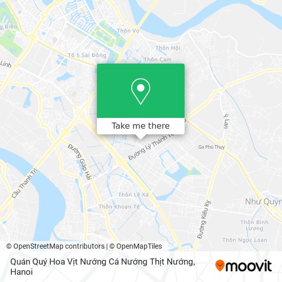 Quán Quý Hoa Vịt Nướng Cá Nướng Thịt Nướng map