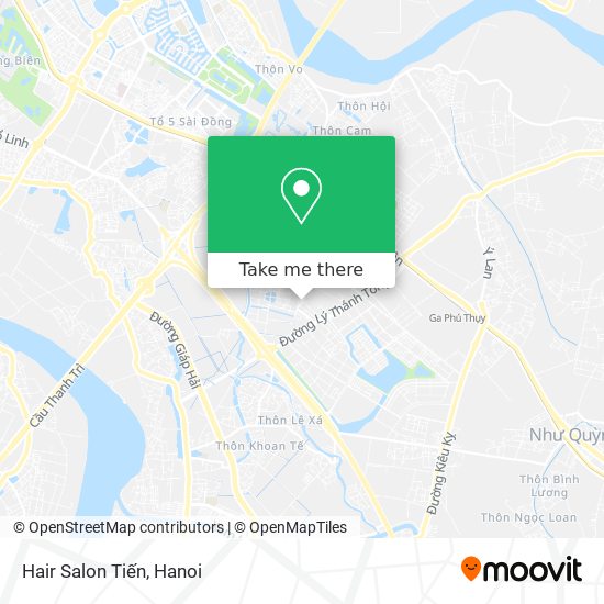 Hair Salon Tiến map