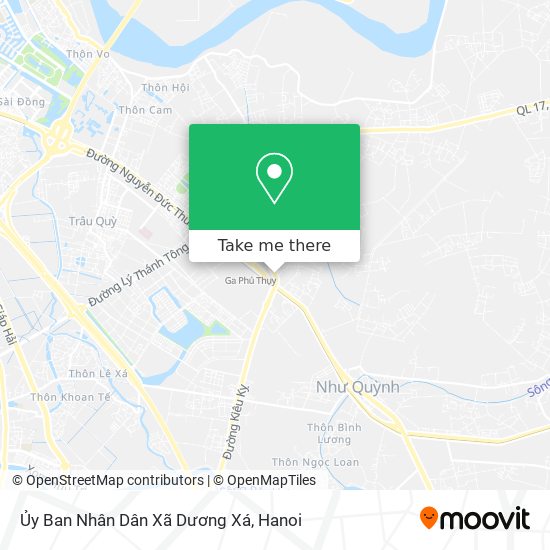 Ủy Ban Nhân Dân Xã Dương Xá map