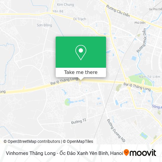 Vinhomes Thăng Long - Ốc Đảo Xanh Yên Bình map