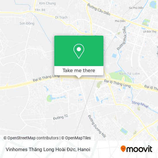 Vinhomes Thăng Long Hoài Đức map