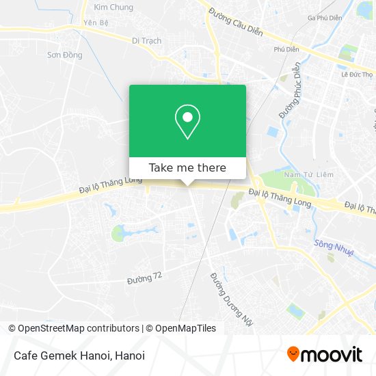 Cafe Gemek Hanoi map
