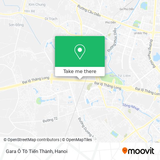 Gara Ô Tô Tiến Thành map