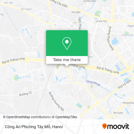 Công An Phường Tây Mỗ map