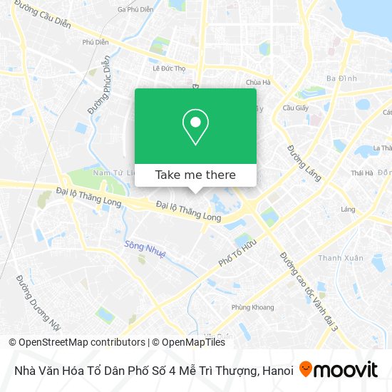 Nhà Văn Hóa Tổ Dân Phố Số 4 Mễ Trì Thượng map