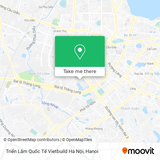 Triển Lãm Quốc Tế Vietbuild Hà Nội map