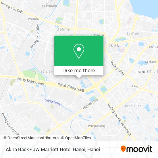 Akira Back - JW Marriott Hotel Hanoi map