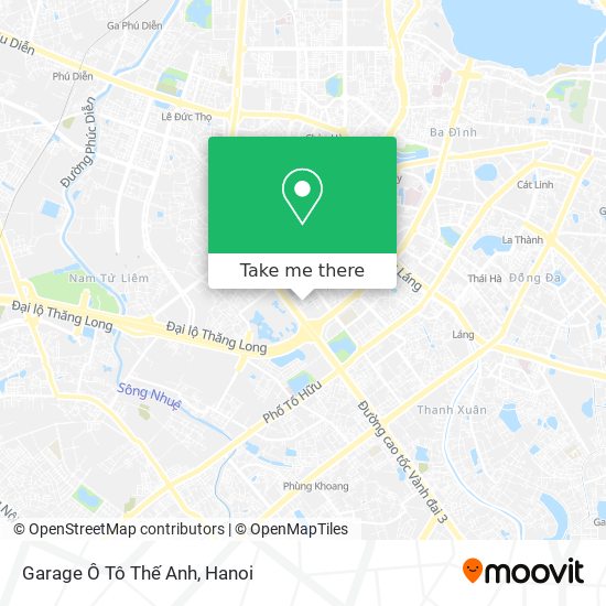 Garage Ô Tô Thế Anh map