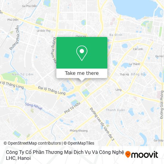 Công Ty Cổ Phần Thương Mại Dịch Vụ Và Công Nghệ LHC map