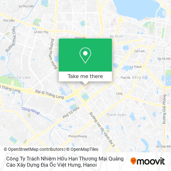 Công Ty Trách Nhiệm Hữu Hạn Thương Mại Quảng Cáo Xây Dựng Địa Ốc Việt Hưng map
