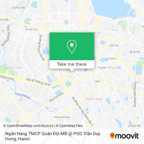 Ngân Hàng TMCP Quân Đội MB @ PGD Trần Duy Hưng map