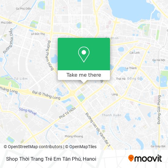 Shop Thời Trang Trẻ Em Tân Phú map