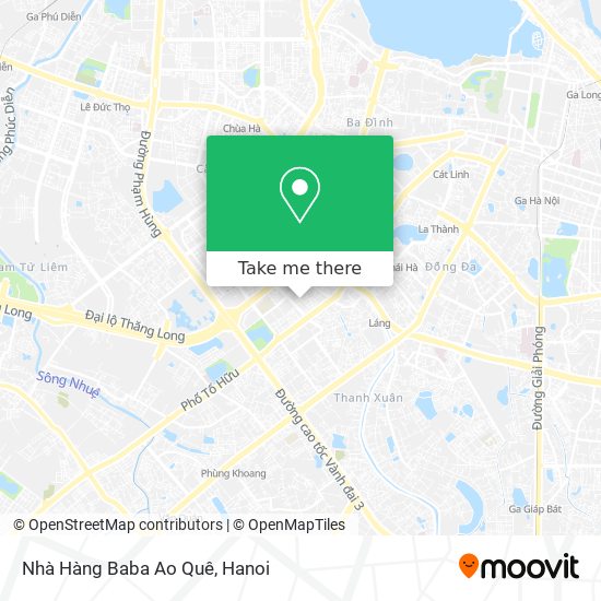 Nhà Hàng Baba Ao Quê map