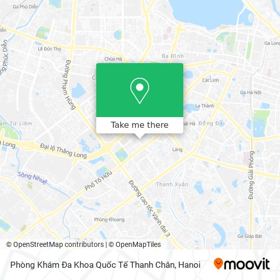 Phòng Khám Đa Khoa Quốc Tế Thanh Chân map