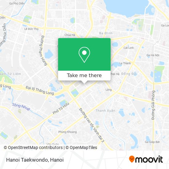 Hanoi Taekwondo map