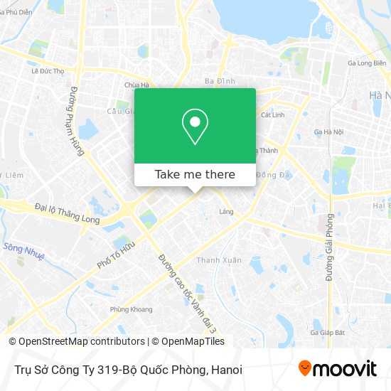 Trụ Sở Công Ty 319-Bộ Quốc Phòng map