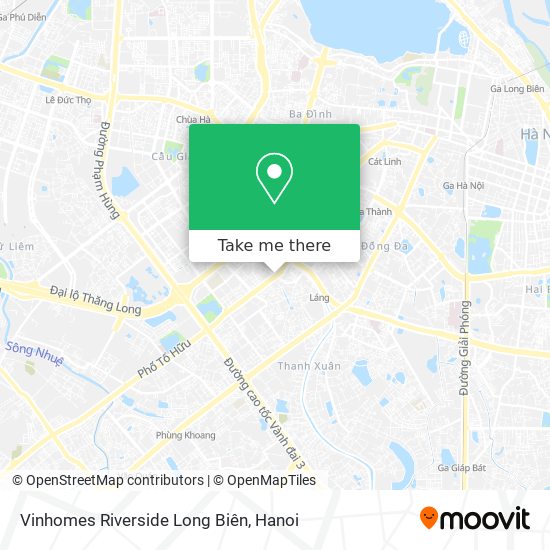 Vinhomes Riverside Long Biên map