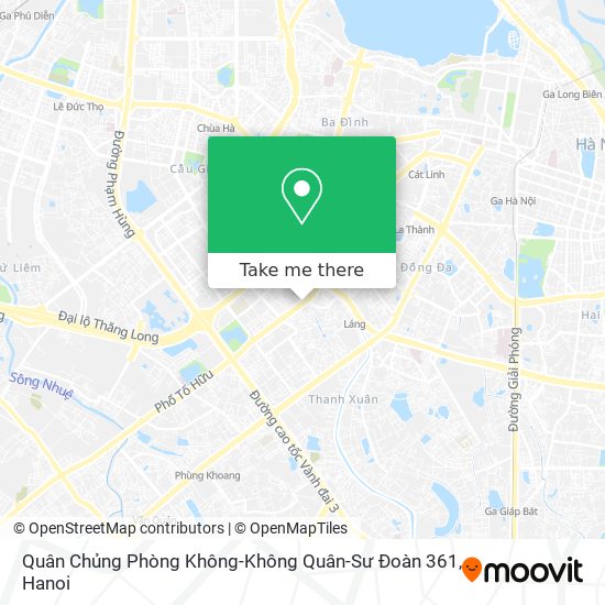 Quân Chủng Phòng Không-Không Quân-Sư Đoàn 361 map