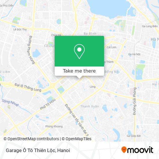 Garage Ô Tô Thiên Lộc map