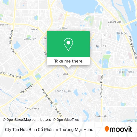 Cty Tân Hòa Bình Cổ Phần In Thương Mại map