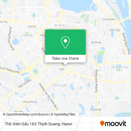 Thịt Xiên Gấu 163 Thịnh Quang map