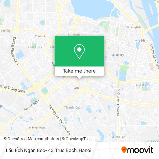 Lẩu Ếch Ngân Béo- 43 Trúc Bạch map