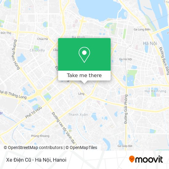 Xe Điện Cũ - Hà Nội map