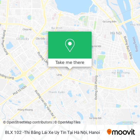 BLX 102 -Thi Bằng Lái Xe Uy Tín Tại Hà Nội map