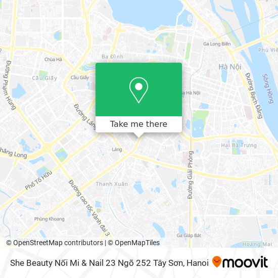 She Beauty Nối Mi & Nail 23 Ngõ 252 Tây Sơn map