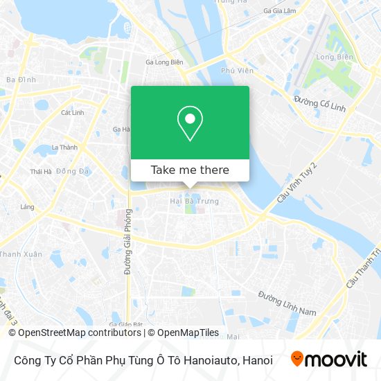 Công Ty Cổ Phần Phụ Tùng Ô Tô Hanoiauto map