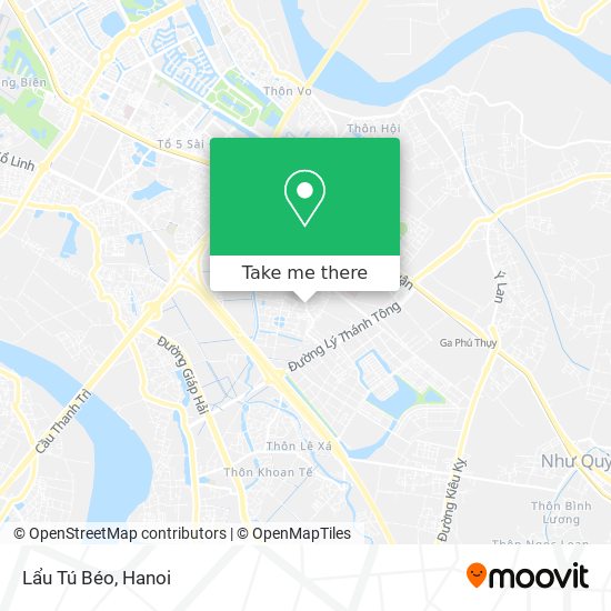 Lẩu Tú Béo map