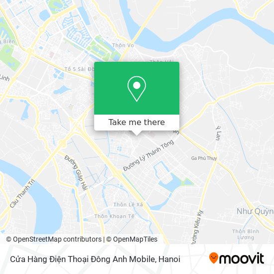 Cửa Hàng Điện Thoại Đông Anh Mobile map