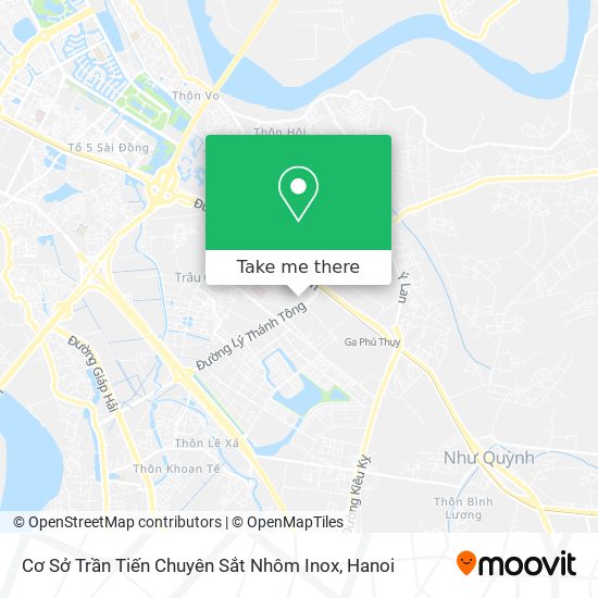 Cơ Sở Trần Tiến Chuyên Sắt Nhôm Inox map