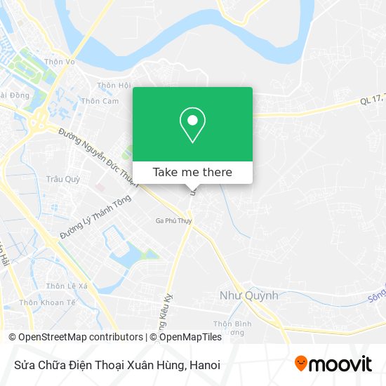 Sửa Chữa Điện Thoại Xuân Hùng map