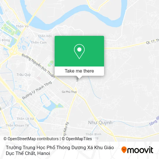 Trường Trung Học Phổ Thông Dương Xá Khu Giáo Dục Thể Chất map