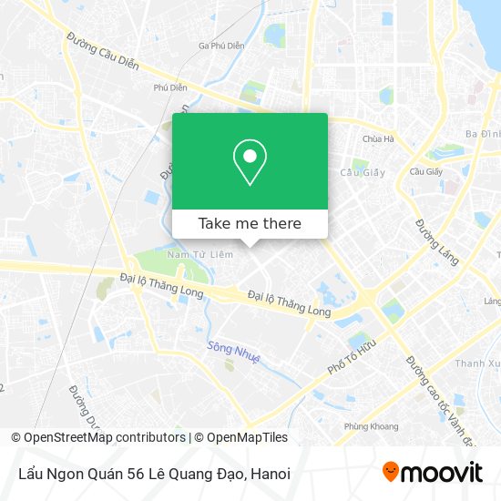 Lẩu Ngon Quán 56 Lê Quang Đạo map
