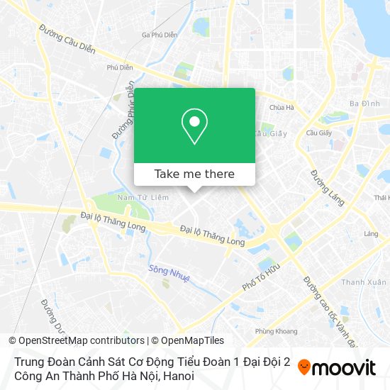 Trung Đoàn Cảnh Sát Cơ Động Tiểu Đoàn 1 Đại Đội 2 Công An Thành Phố Hà Nội map