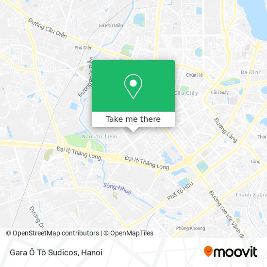 Gara Ô Tô Sudicos map