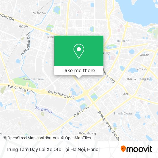 Trung Tâm Dạy Lái Xe Ôtô Tại Hà Nội map