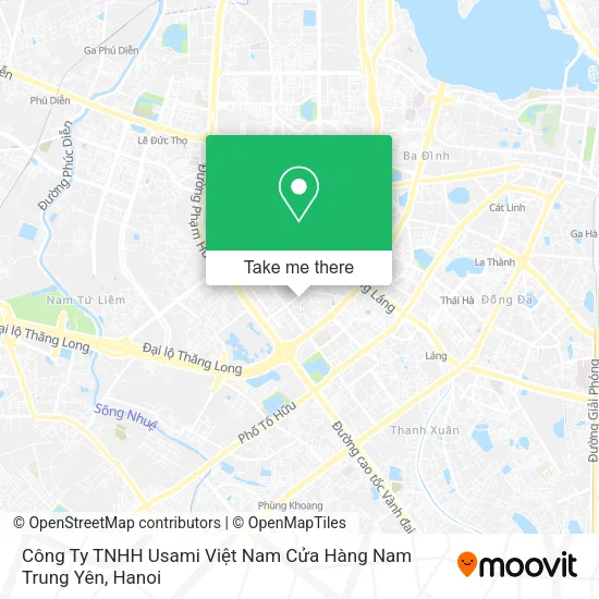 Công Ty TNHH Usami Việt Nam Cửa Hàng Nam Trung Yên map