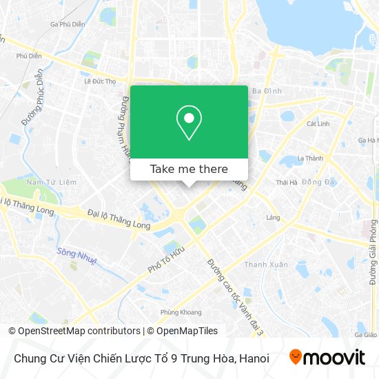 Chung Cư Viện Chiến Lược Tổ 9 Trung Hòa map