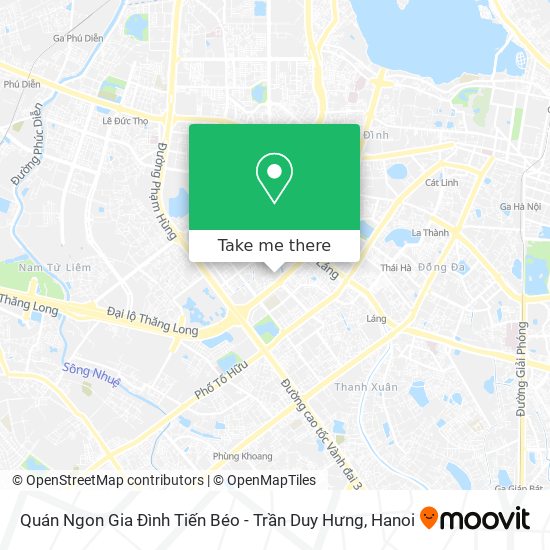 Quán Ngon Gia Đình Tiến Béo - Trần Duy Hưng map
