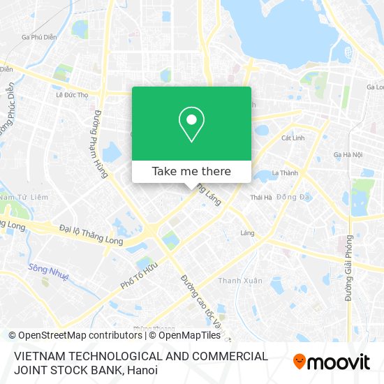 VIETNAM TECHNOLOGICAL AND COMMERCIAL JOINT STOCK BANK map