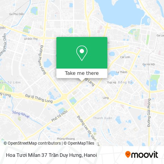 Hoa Tươi Milan 37 Trần Duy Hưng map