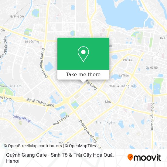 Quỳnh Giang Cafe - Sinh Tố & Trái Cây Hoa Quả map