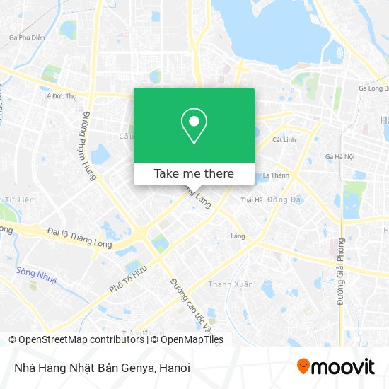 Nhà Hàng Nhật Bản Genya map